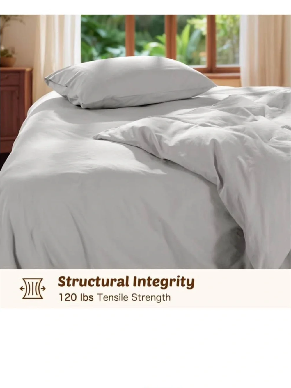 Linen Duvet Cover Set, 100% Washed French Flax Linen Bedding king size
